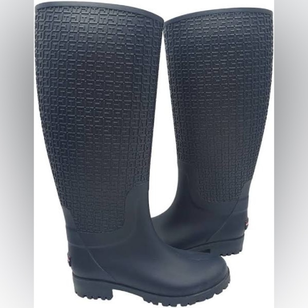 Tommy Hilfiger Navy Rain Boots